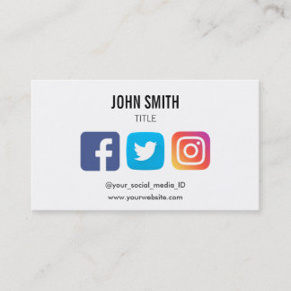 INSTAGRAMM-PROFIL FÜR DAS SOZIALE MEDIENFACEBOOK-T VISITENKARTE