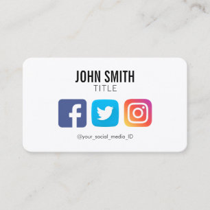 INSTAGRAMM-PROFIL FÜR DAS SOZIALE MEDIENFACEBOOK-T VISITENKARTE