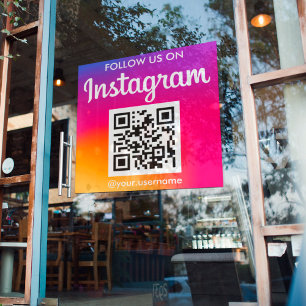 Instagramm QR Code Aufkleber