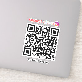 Instagramm-Verbindung mit QR-Code Aufkleber