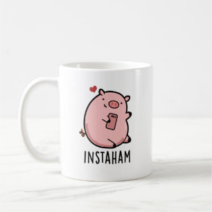Instaham Funny Social Media Pig Pun Kaffeetasse