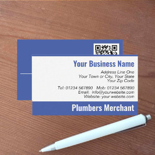 Installateur-Händler-QR-Code-Geschäftskarte Visitenkarte