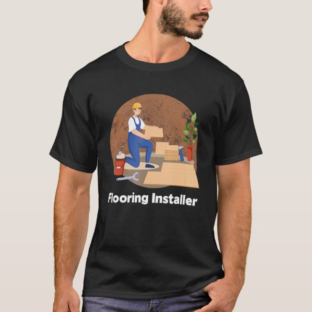 Installation der Teppichinstallationsinstallatoren T-Shirt (Vorderseite)