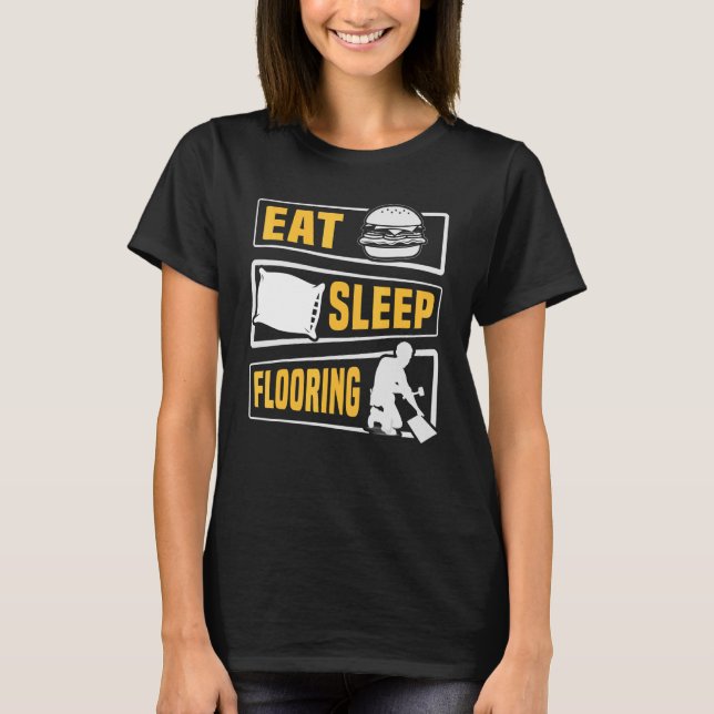 Installation des Installations-Fußbodens von Sleep T-Shirt (Vorderseite)