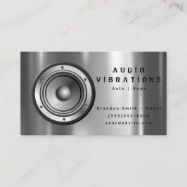 Installation von Car Audio Stereo Visitenkarte