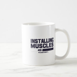 Installation von Muskeln Lustiger Sport Gym Bodybu Kaffeetasse