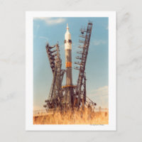 Installation von Sojus-Raumfahrzeugen in Baikonur