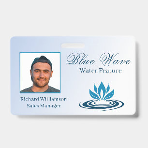 Installation von Wasserelementen Blue ID Ausweis