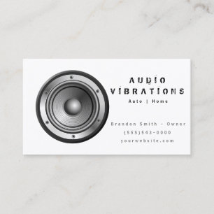 Installation von White Audio Stereo Visitenkarte
