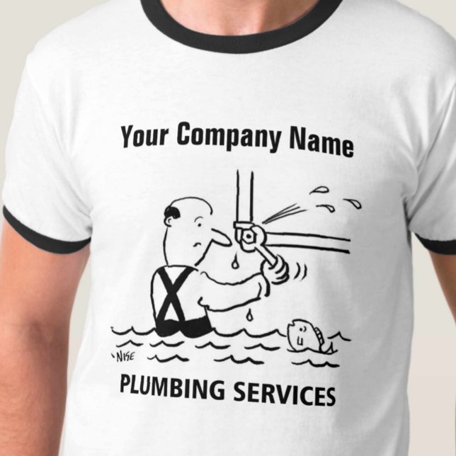 Installations-Services Cartoon T - Shirt (Von Creator hochgeladen)