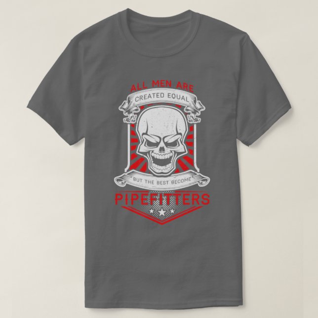 Installationstechniker des Pipe-Installers T-Shirt (Design vorne)