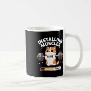 Installieren von Muskeln Bitte warten Sie Funny Ca Kaffeetasse