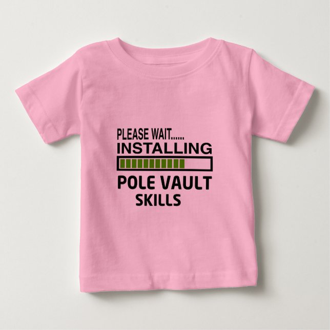 Installieren von Pole Vault Skills Baby T-shirt (Vorderseite)