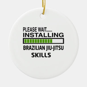 Installierung von Brasilianer Jiu-Jitsu Keramik Ornament