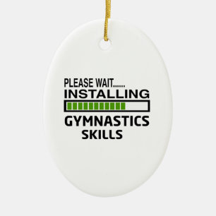 Installierung von Gymnastik-Fähigkeiten Keramik Ornament