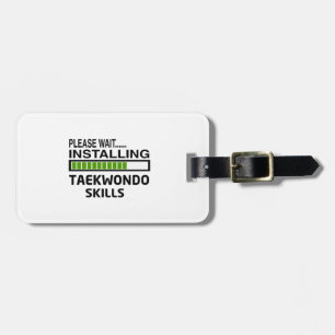 Installierung von Taekwondo-Fähigkeiten Gepäckanhänger