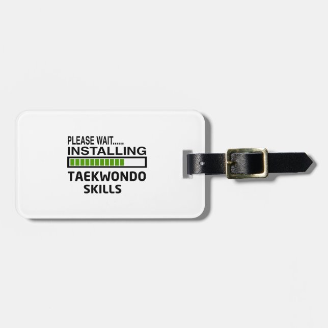 Installierung von Taekwondo-Fähigkeiten Gepäckanhänger (Vorderseite horizontal)