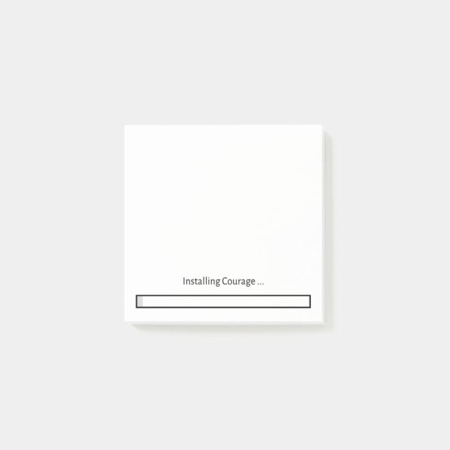 Installing Courage Post-It Post-it Klebezettel (Vorderseite)