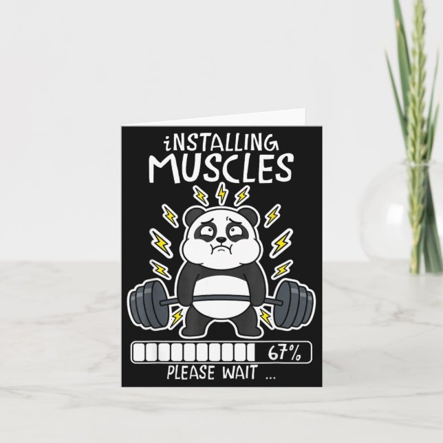 Installing muscles wait panda loading 67 gym karte (Vorderseite)