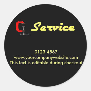 Instandsetzung Runder Aufkleber