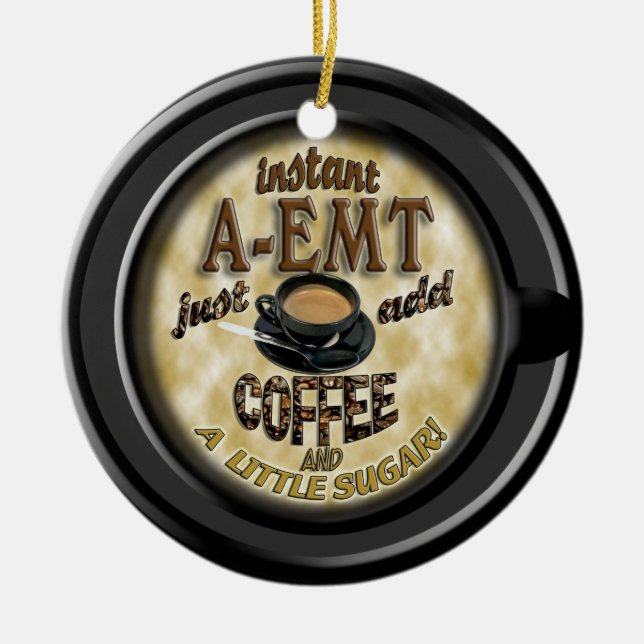 INSTANT A-EMT ADD KAFFEE CHRISTMAS ORNANATION KERAMIK ORNAMENT (Vorne)