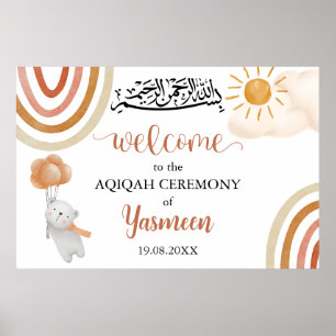 Instant Aqiqah Aqeeqah Begrüßungszeichen Poster