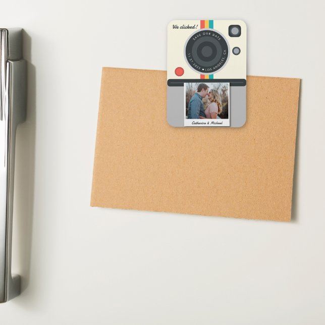 Instant Camera Couple-Foto Datum Position einzigar Magnet (Von Creator hochgeladen)