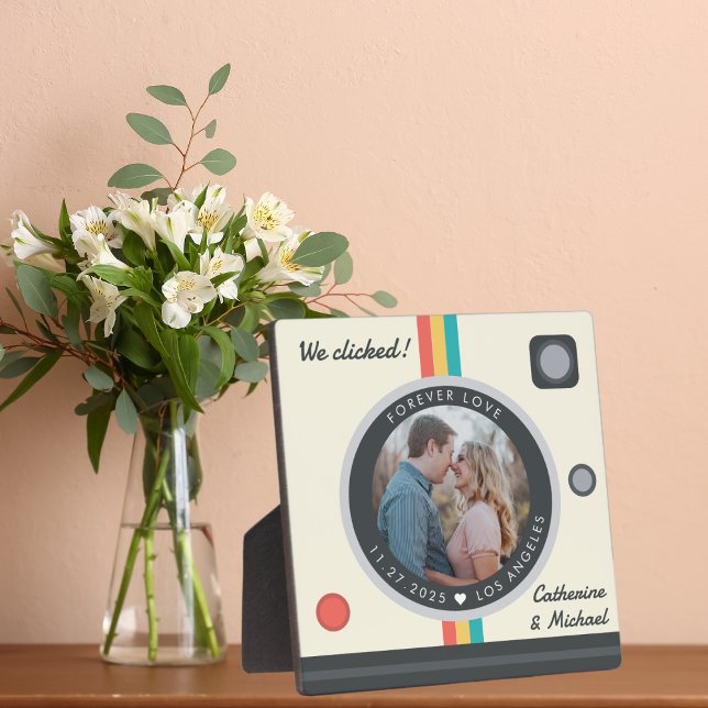 Instant Camera Couple Foto Einzigartiges Jubiläum Fotoplatte (Von Creator hochgeladen)