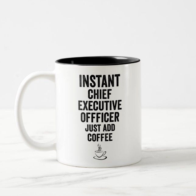 Instant Chief Führungskraft Officer einfach Kaffee Zweifarbige Tasse (Links)