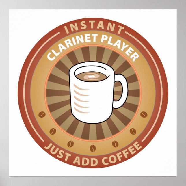 Instant Clarinet Player Poster (Vorne)