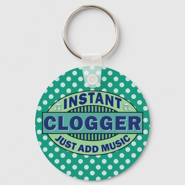 Instant-Clogger einfach Musik hinzufügen Schlüsselanhänger (Vorderseite)