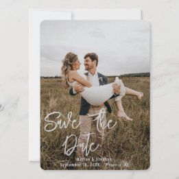 Instant Custom Script Personalisiert Foto Wedding Save The Date
