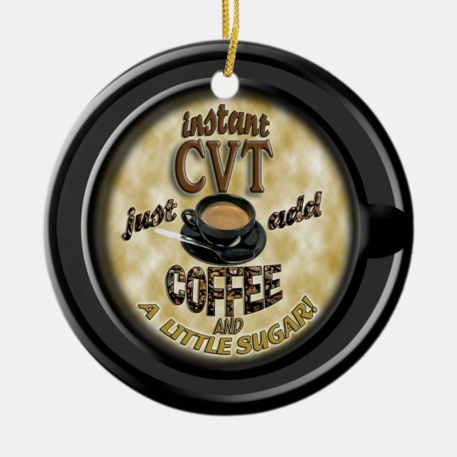 INSTANT CVT ADD KAFFEE CHRISTMAS ORNANATION KERAMIKORNAMENT (Vorne)