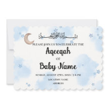 Instant Editable Aqeeqah Aqiqah Einladungskarte