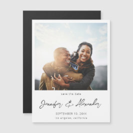 Instant Foto 2 Save the Date - Weiß V2 Magnet