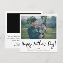 Instant Foto Happy Father's Day Card