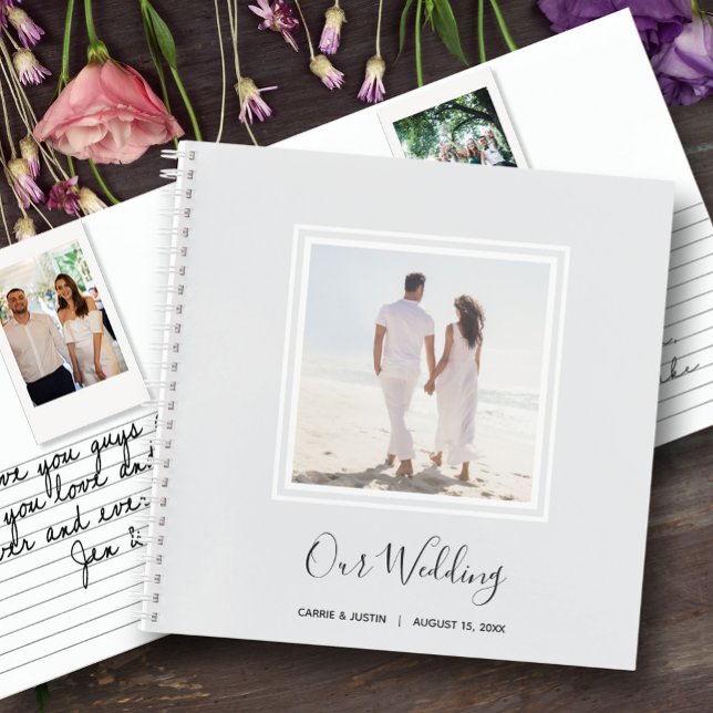 Instant Foto Message Wedding Gästebuch Notizbuch (Choose SOFT or HARD cover and the inside page style.)