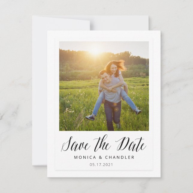 Instant Foto Style Save the Date (Vorderseite)