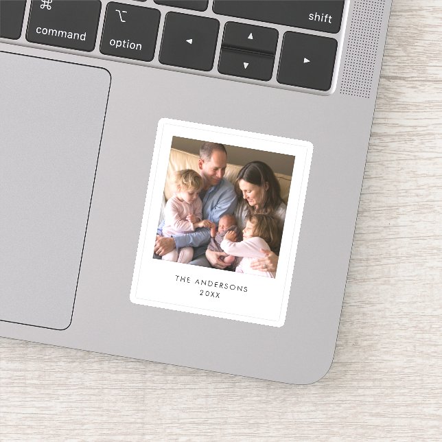 Instant Foto Style Square Foto Aufkleber (Detail)