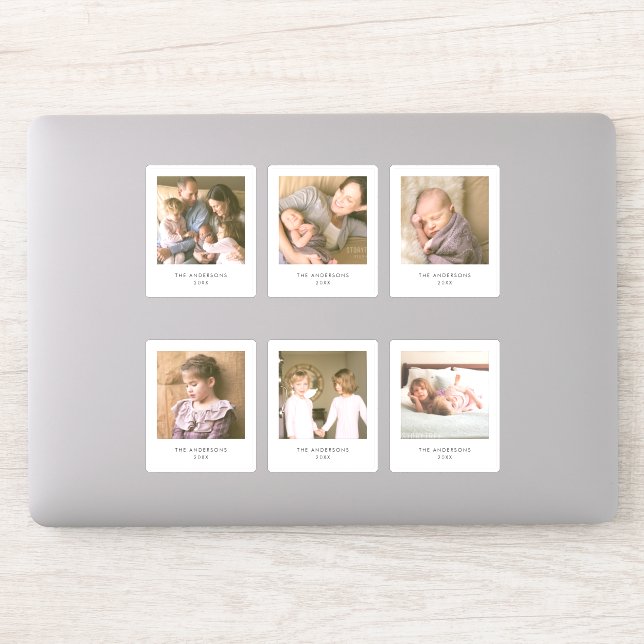 Instant Foto Style Square Multi-Foto Aufkleber (Computer)