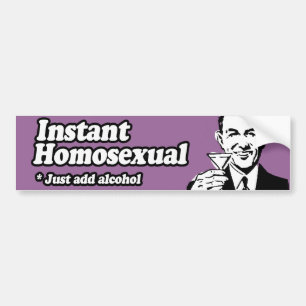 INSTANT HOMOSEXUAL -.pnng Autoaufkleber