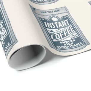 Instant-Kaffee-Pop-Kunstdarstellung Geschenkpapier