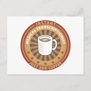 Instant Medical Transcriptionist Postkarte