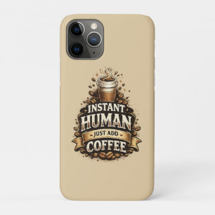 Instant Mensch, einfach Kaffee hinzufügen – Lustig Case-Mate iPhone Hülle