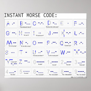 Instant Morse Code Poster