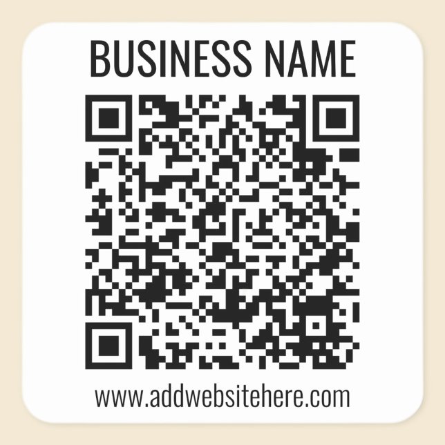 Instant QR Code (geben Sie Ihre Website-URL ein, u Quadratischer Aufkleber (Von Creator hochgeladen)