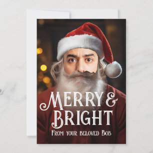 Instant Santa! Fügen Sie einfach Ihr lustiges Gesi Feiertagskarte