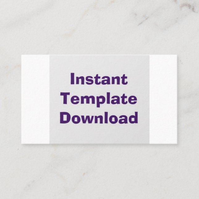 Instant Template Download Business Card Visitenkarte (Vorderseite)