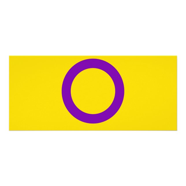 Instersex Flag Werbekarte (Vorne)