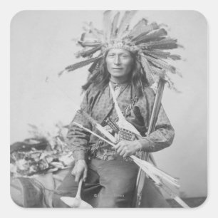 Instigator der indischen Revolte bei Pine Quadratischer Aufkleber